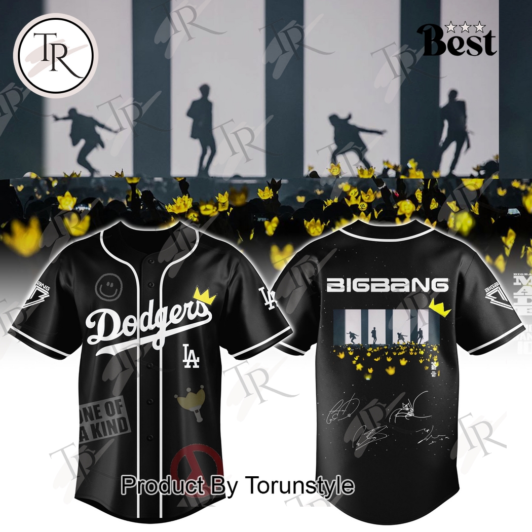 Los Angeles Dodgers x Bigbang Tour 2026 Black Jersey Los Angeles Dodgers x Bigbang Tour 2026 Black Jersey