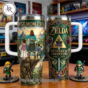 The Legend Of Zelda 40 Years Of Adventure 1986-2026 40oz Tumbler