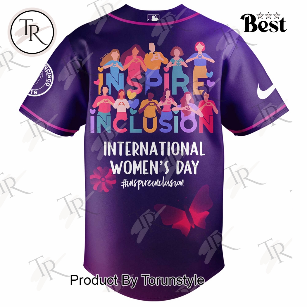 New York Giants x International Women's Day 2026 Baseball Jersey New York Giants x International Women's Day 2026 Baseball Jersey