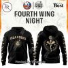 New York Rangers Fourth Wings Night 2026 Black Edition Hoodie