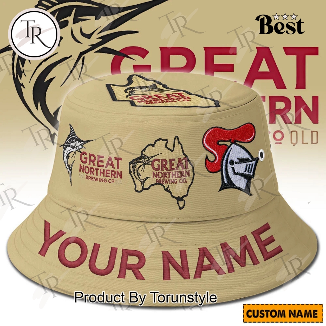 Newcastle Knights x Great Northern 2026 Custom Name Bucket Hat Newcastle Knights x Great Northern 2026 Custom Name Bucket Hat