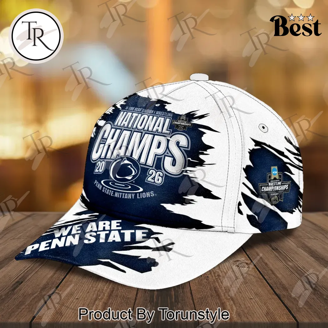 Penn State Nittany Lions 2026 NCAA Wrestling National Champs Cap Penn State Nittany Lions 2026 NCAA Wrestling National Champs Cap