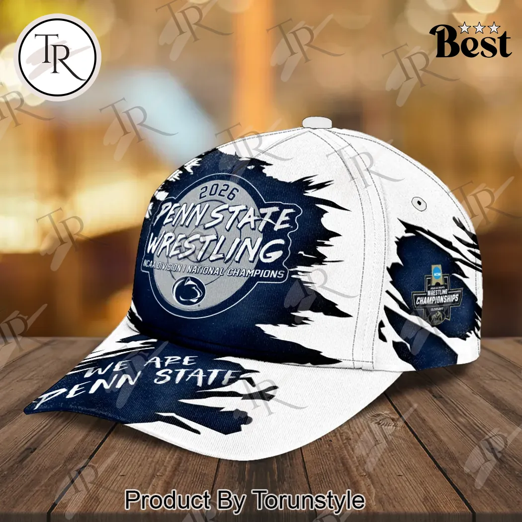 Penn State Wrestling 2026 NCAA Division I National Champions Baseball Cap Penn State Wrestling 2026 NCAA Division I National Champions Baseball Cap