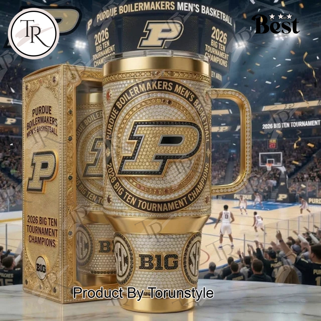 Purdue Boilermakers Big Ten Tournament Champions 2026 40oz Tumbler Purdue Boilermakers Big Ten Tournament Champions 2026 40oz Tumbler