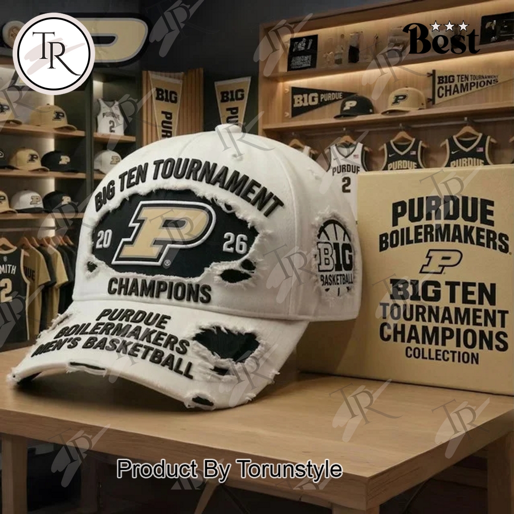 Purdue Boilermakers Big Ten Tournament Champions 2026 Cap Purdue Boilermakers Big Ten Tournament Champions 2026 Cap