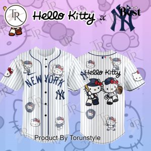 New York Yankees x Hello Kitty 2026 Classic Design Baseball Jersey