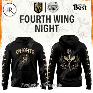 Vegas Golden Knights Fourth Wings Night 2026 Black Edition Hoodie