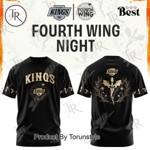 Los Angeles Kings Fourth Wings Night 2026 Black Edition Hoodie
