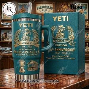 Jimmy Buffett’s Margaritaville 80th Anniversary 1946-2026 40oz Tumbler