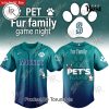 Texas Rangers x Pet Fur Family Game Night 2026 Custom Name Baseball Jersey