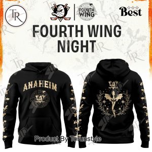 Anaheim Ducks Fourth Wings Night 2026 Black Edition Hoodie