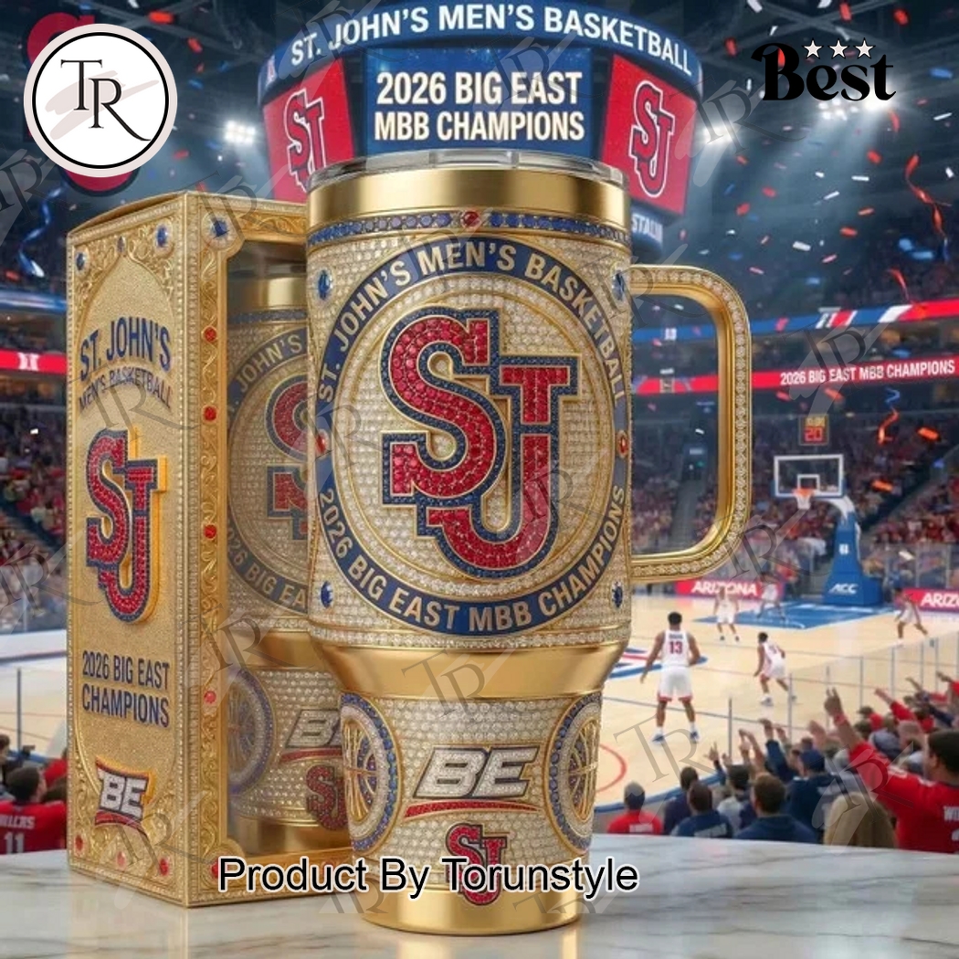 St John’s Red Storm Big East MBB Champions 2026 40oz Tumbler
