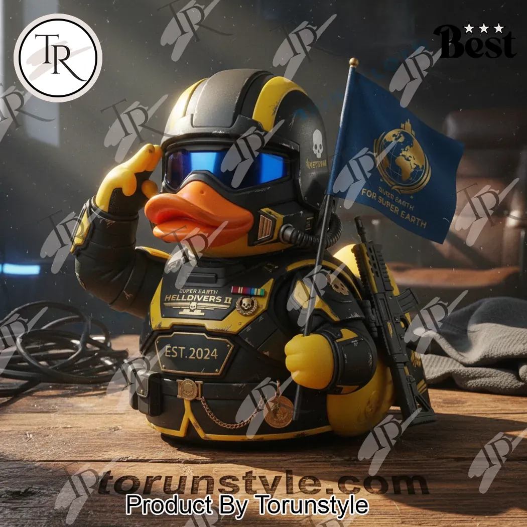 Super Earth Helldivers II Veteran Collectible Resin Duck Super Earth Helldivers II Veteran Collectible Resin Duck