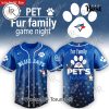 Texas Rangers x Pet Fur Family Game Night 2026 Custom Name Baseball Jersey