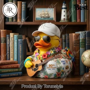 Jimmy Buffett 80th Anniversary Commemorative Musician Rubber Duck Figurine