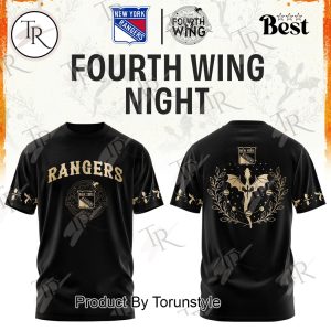 New York Rangers Fourth Wings Night 2026 Black Edition Hoodie