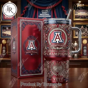 Arizona Wildcats 2026 West Regional Champions Premium Handled Tumbler