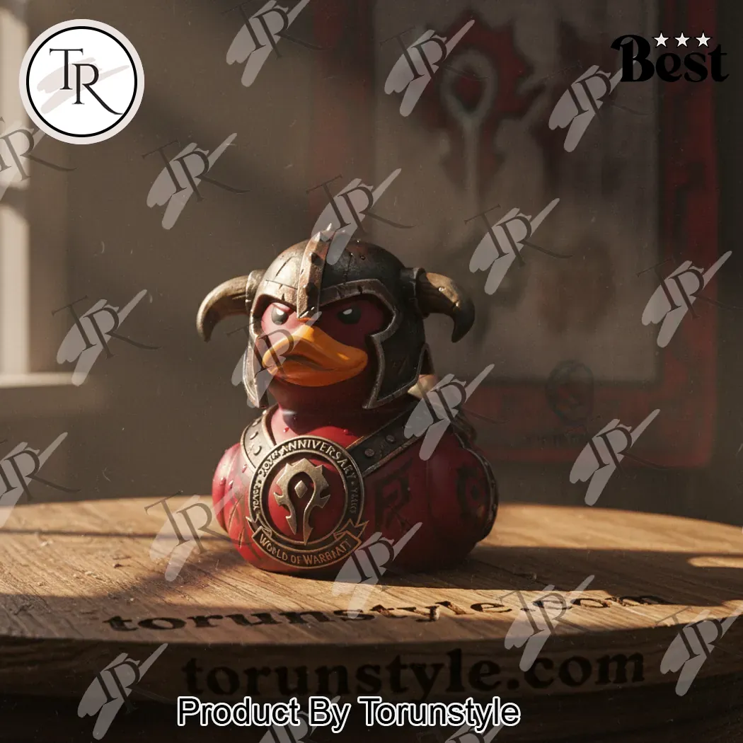 World of Warcraft 20th Anniversary Horde Armored Resin Duck Figure World of Warcraft 20th Anniversary Horde Armored Resin Duck Figure