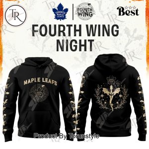 Toronto Maple Leafs Fourth Wings Night 2026 Black Edition Hoodie