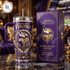 Minnesota Vikings Norse Legacy Edition 2026 40oz Tumbler