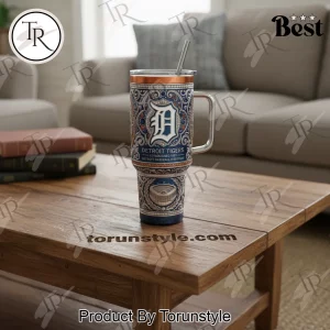 Detroit Tigers Established 1901 Baseball Heritage Premium Yeti Tumbler