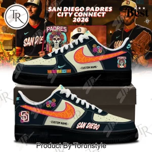 San Diego Padres City Connect 2026 Limited Edition Personalized AF1 Sneakers