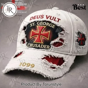 St. George Crusader Distressed Embroidered Baseball Cap