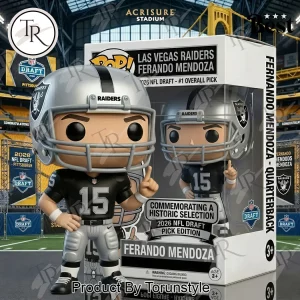 Fernando Mendoza Las Vegas Raiders 2026 NFL Draft #1 Overall Pick Quarterback Funko Pop! Figure