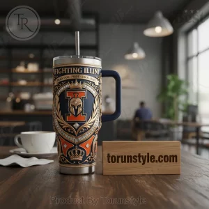 Illinois Fighting Illini Legacy Prestige Edition Luxury Embossed Tumbler