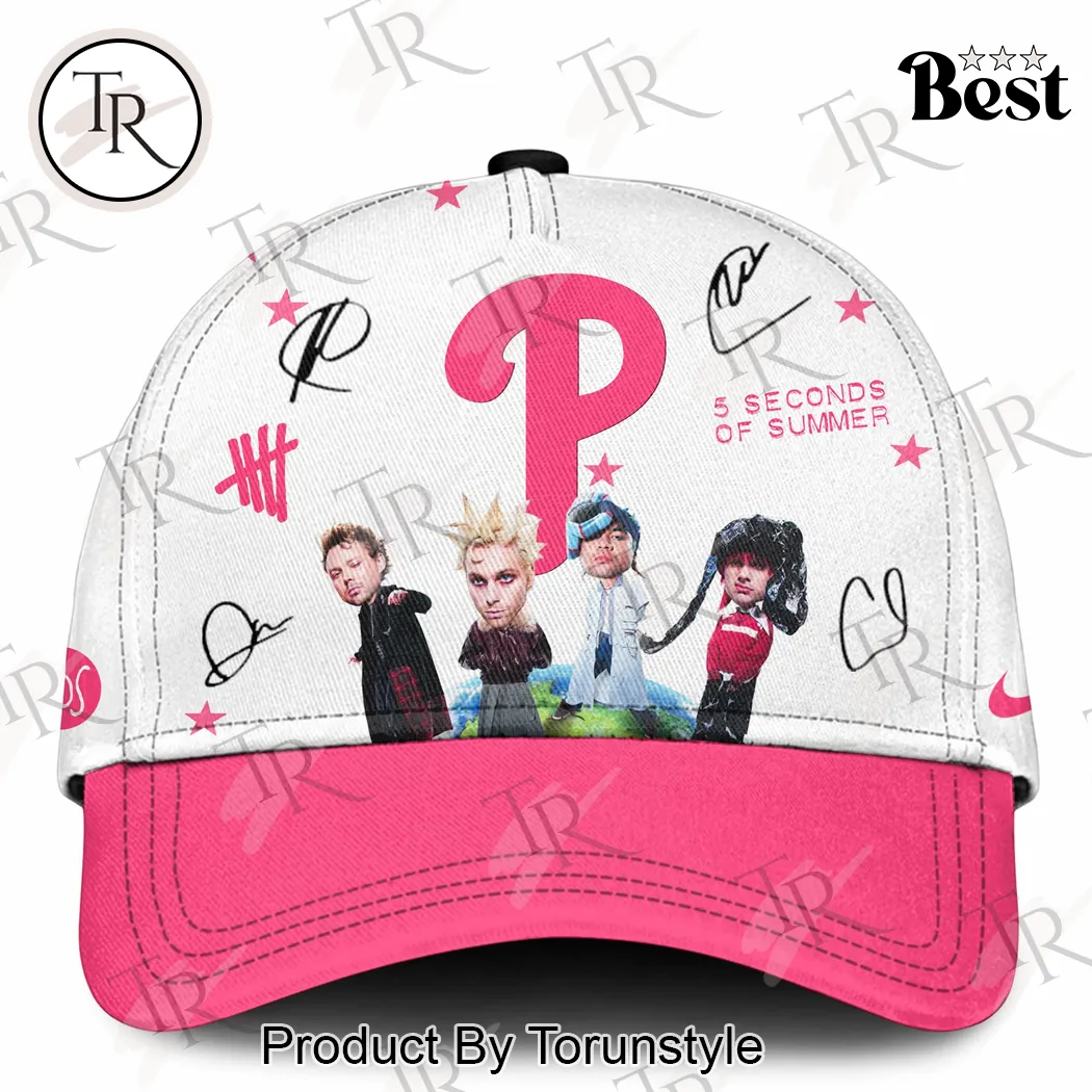 5 Seconds of Summer Pink P Logo Fan Baseball Cap 5 Seconds of Summer Pink P Logo Fan Baseball Cap