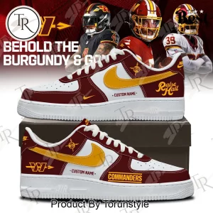 Washington Commanders Personalized Nike Air Force 1 Custom Sneakers
