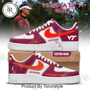 Virginia Tech Golf Personalized Custom Sneakers