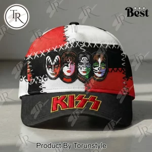 KISS Band Premium Patchwork Embroidered Faces Baseball Cap