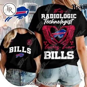 Buffalo Bills Radiologic Technologist Skeleton Heart Women’s T-Shirt