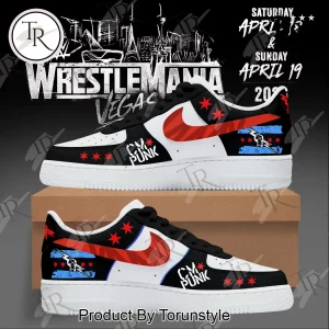 CM Punk Custom Nike Air Force 1 Sneakers