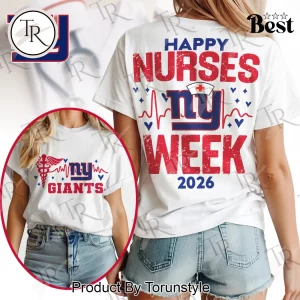 New York Giants Happy Nurses Week 2026 Women’s Fan T-Shirt