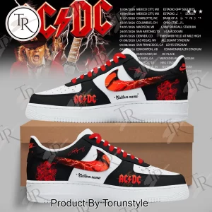 AC/DC 2026 World Tour Personalized Lightning Bolt Sneakers