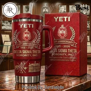 Delta Sigma Theta Sorority 113rd Anniversary 1913-2026 YETI Handled Tumbler