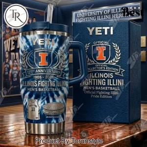 Illinois Fighting Illini Men’s Basketball Official 121st Anniversary Collector’s YETI Tumbler