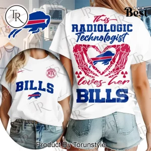 Buffalo Bills Radiologic Technologist Skeleton Heart Women’s T-Shirt
