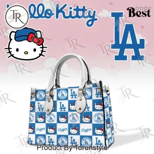 Hello Kitty LA Dodgers Blue Checkered Handbag