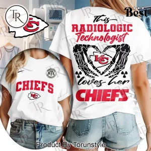 Kansas City Chiefs Radiologic Technologist Skeleton Heart Women’s T-Shirt