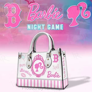 Barbie Boston Red Sox Pink Striped Handbag