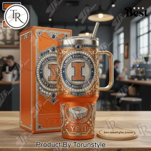 Illinois Fighting Illini 121st Anniversary 1905-2026 Diamond YETI Handle Tumbler