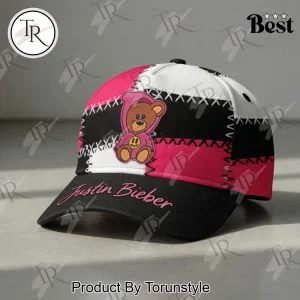Justin Bieber Drew House Patchwork Embroidered Bear Baseball Cap