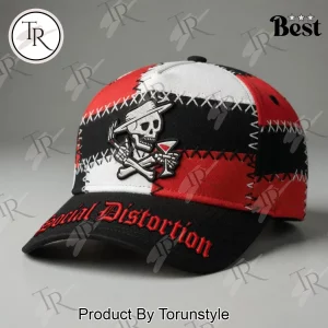 Social Distortion Patchwork Embroidered Skull Logo Baseball Cap