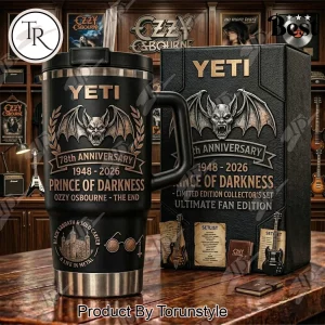 Ozzy Osbourne YETI 78th Anniversary Commemorative Handled Tumbler