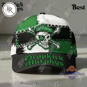 Dropkick Murphys Irish Punk Shamrock Skull Patchwork Baseball Cap