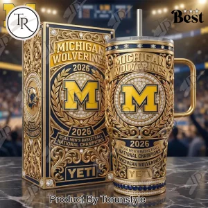 Michigan Wolverines 2026 NCAA Men’s Basketball National Champions YETI Tumbler