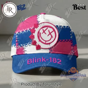 Blink-182 Iconic Smiley Logo Patchwork Baseball Cap